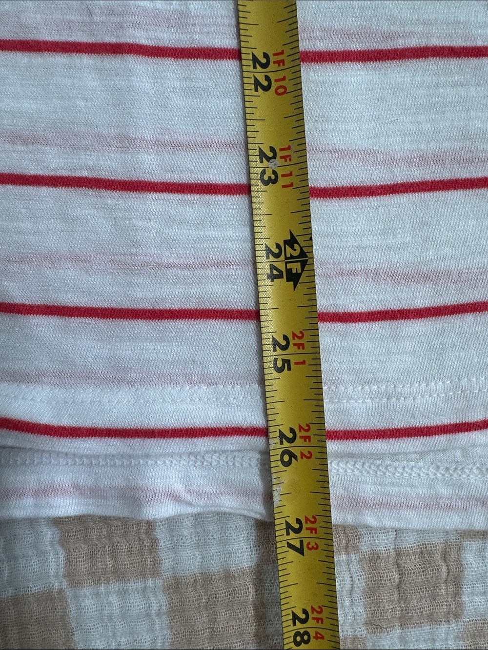 Banana Republic Women’s Malibu Tee Crew Neck 3/4 Sleeved Striped in Size XL - Picture 7 of 9